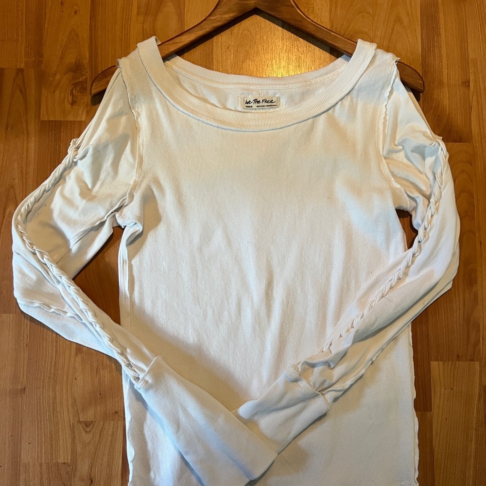 White Top with Tie Sleeve detail by Free People